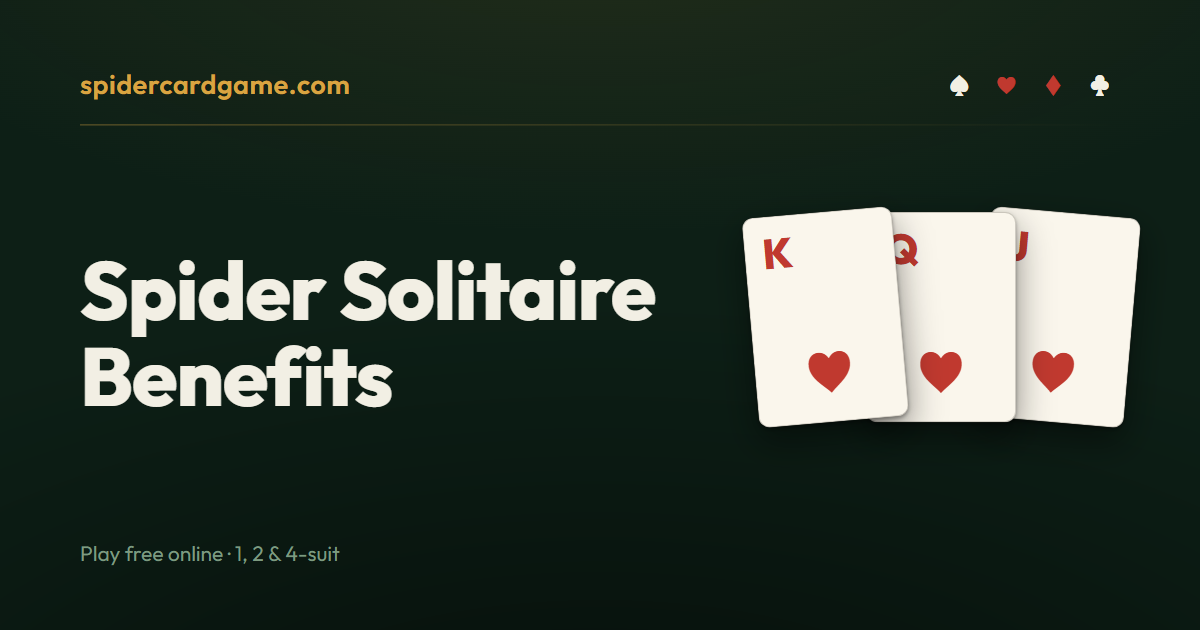 Spider Solitaire Benefits