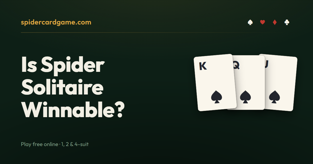 Is Spider Solitaire Winnable?