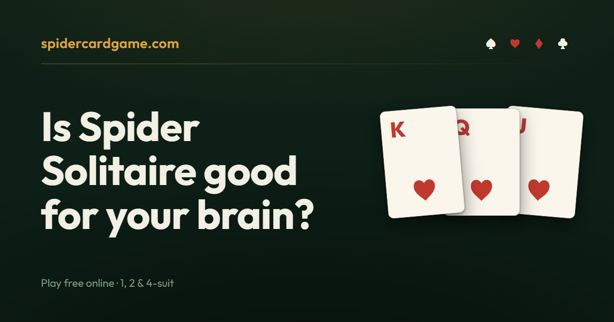 Is Spider Solitaire good for your brain?